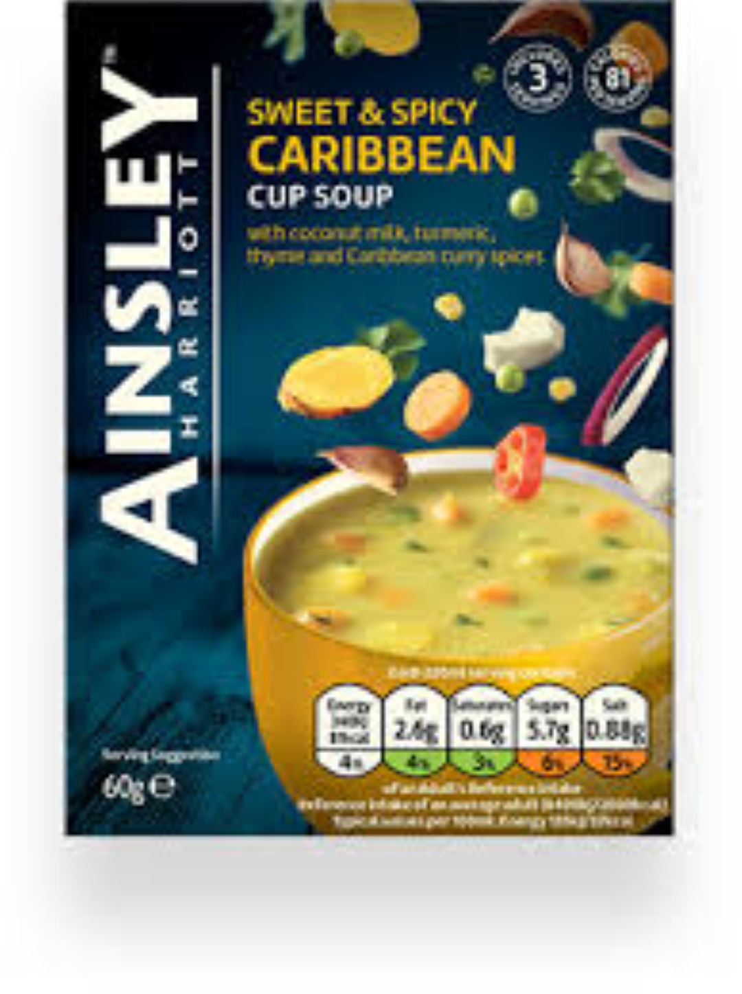 AINSLEY HARRIOT CUP A SOUP SWEET N SPICY CARR 3S